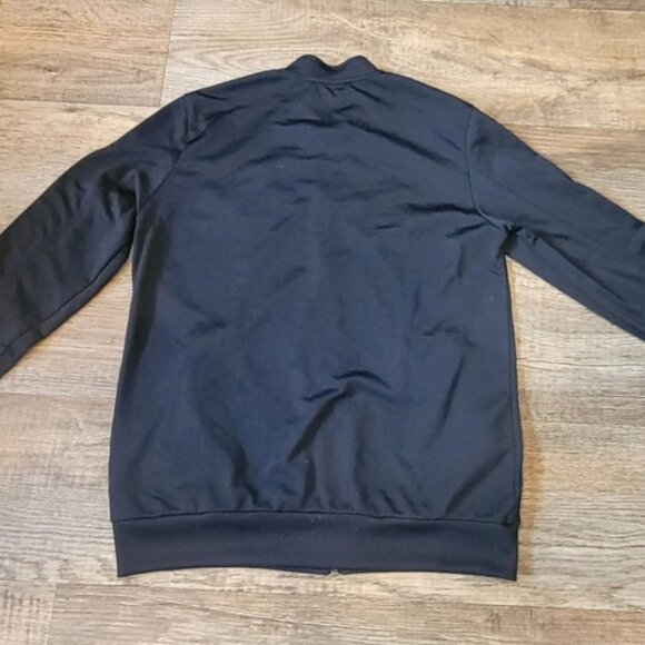 Adidas SZ L Athleisure Casual Lightweight Black Zip Up Track Jacket w/UFA Patch - Picture 4 of 7